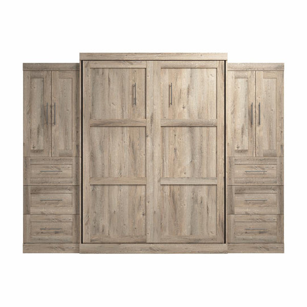 Grand lit escamotable avec armoires-penderies (115L)