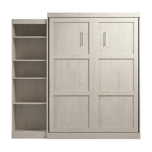 Queen Murphy Bed with Shelving Unit (90W)