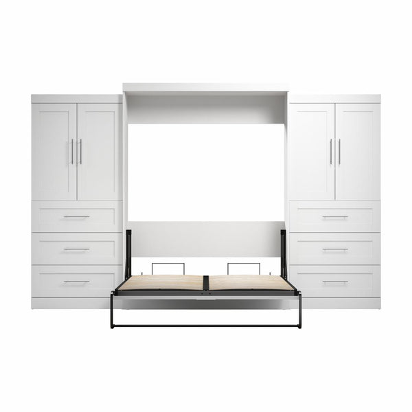 Grand lit escamotable avec penderies (136L)