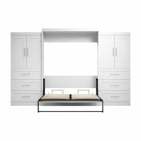 Grand lit escamotable avec penderies (136L)