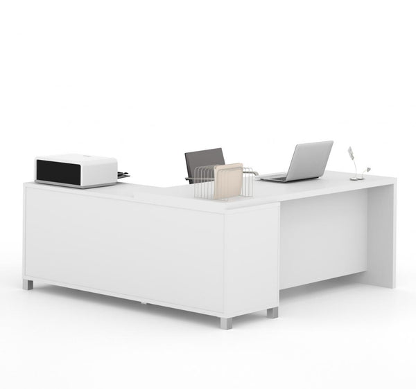72W L-Shaped Office Desk