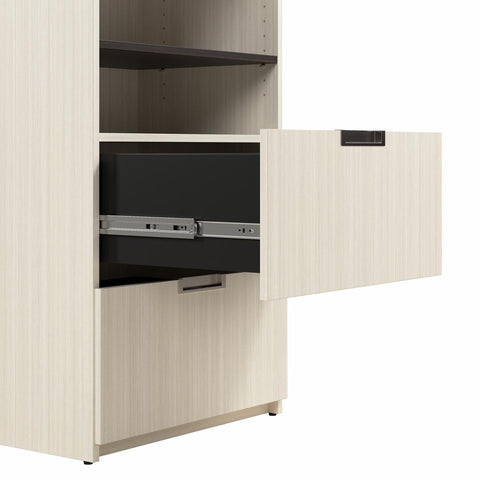 24W Tall Storage Cabinet with Doors and Drawers