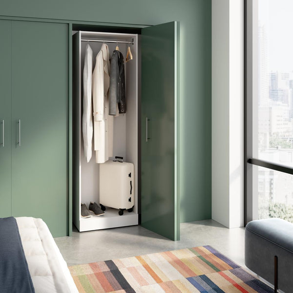 Modular Double Hanging Closet System, 25W x 16D