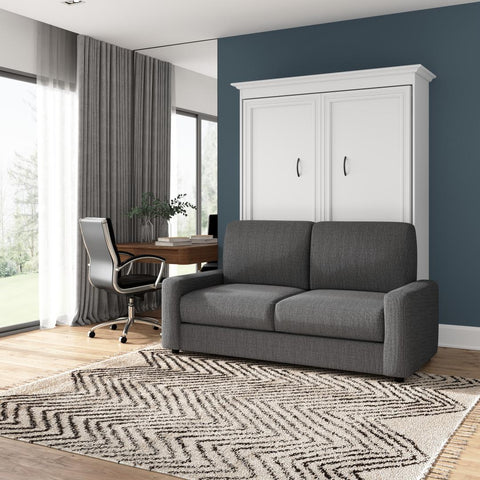 Lit escamotable double avec canapé (73L)