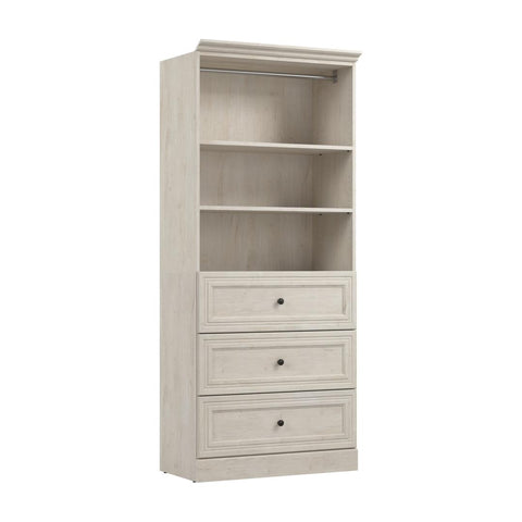 Traditional Closet System with Drawers, 36W x 20D