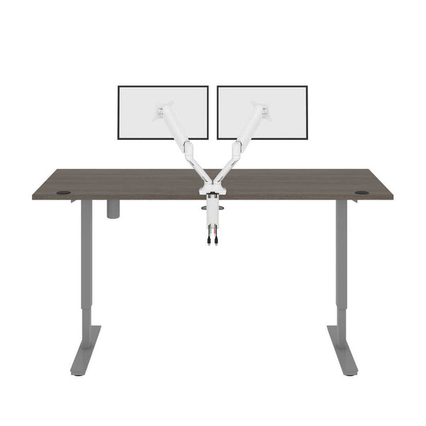 72W x 30D Standing Desk with Dual Monitor Arm