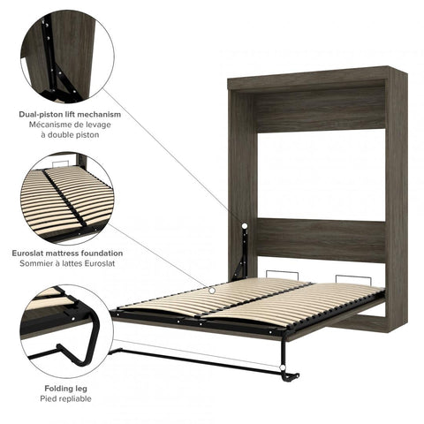 Lit escamotable double 60L
