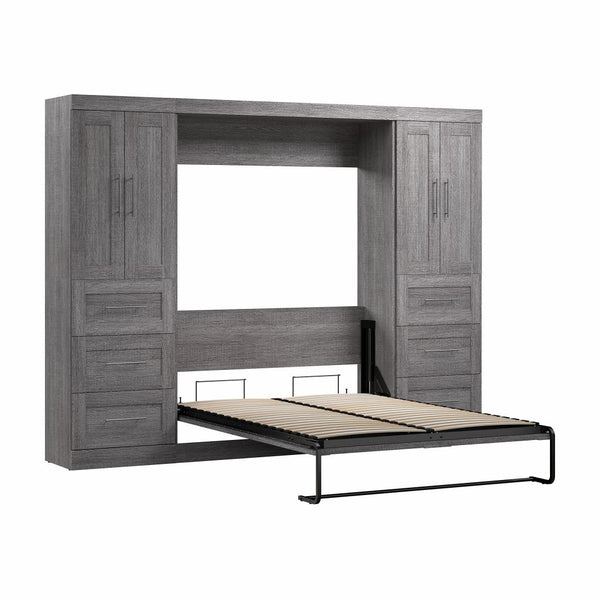 Full Murphy Bed with Closet Storage Cabinets (109W)