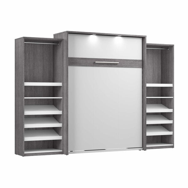 Grand lit escamotable avec 2 organisateurs de garde-robe (125L)