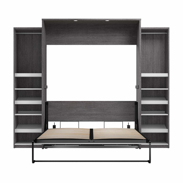Grand lit escamotable avec 2 organisateurs de garde-robe (105L)