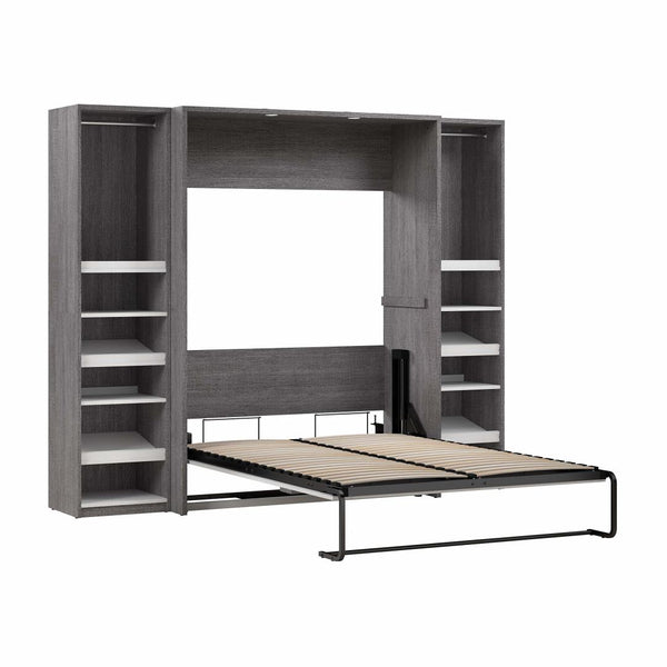 Lit escamotable double avec 2 organisateurs de garde-robe (99L)
