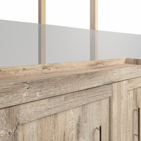 Lit escamotable double avec armoires (109L)