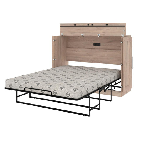Lit cabinet deux places (double) avec matelas 61L