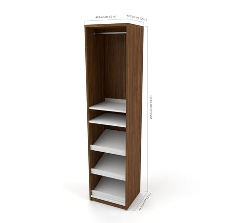 Organisateur de garde-robe avec table de chevet 40L