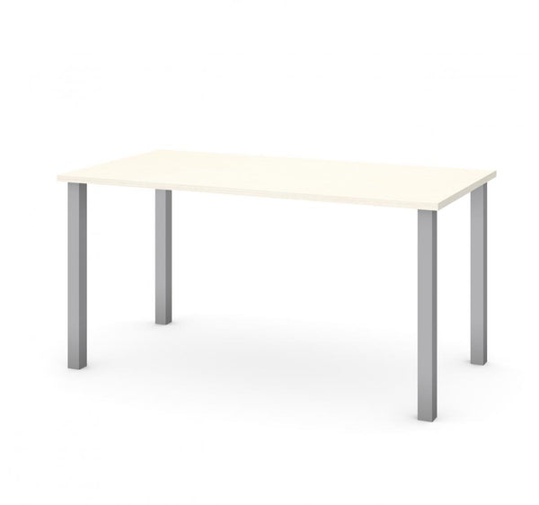 Table de bureau 60L avec pattes de métal carrées