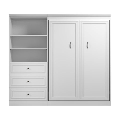 Full Murphy Bed and Closet Organizer with Drawers (95W)