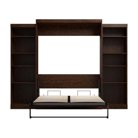 Queen Murphy Bed and 2 Shelving Units (115W)