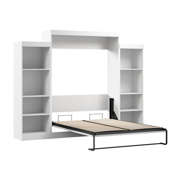 Grand lit escamotable avec organisateurs de garde-robe (115L)