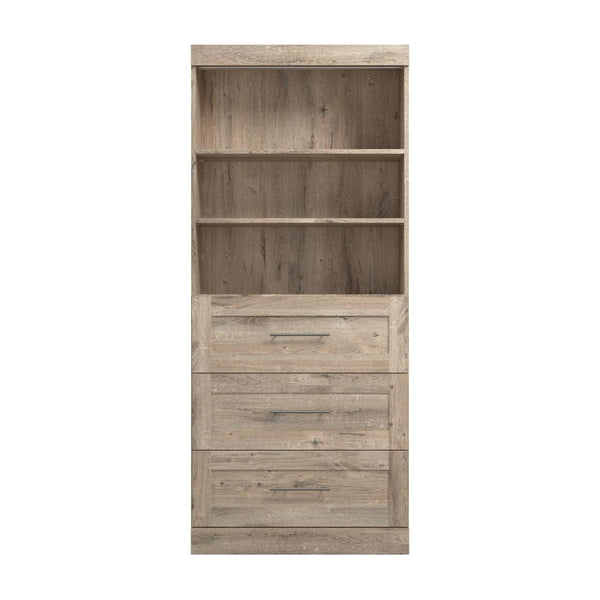 Contemporary Closet System with Drawers, 36W x 19D