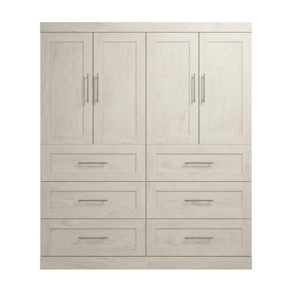 Contemporary Closet System with Drawers, 72W x 19D