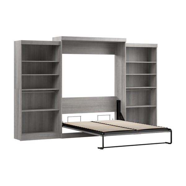 Grand lit escamotable avec 2 étagères (137L)