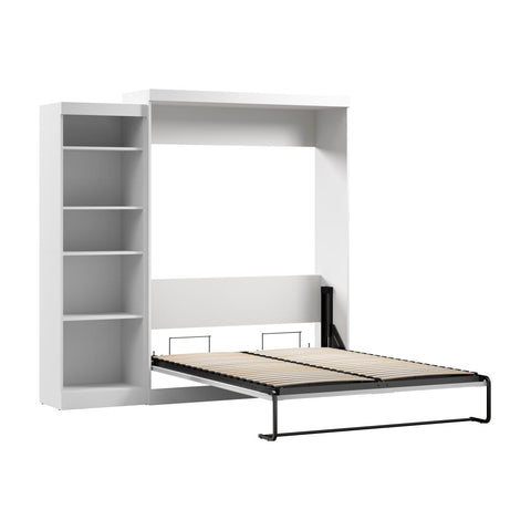 Queen Murphy Bed with Shelving Unit (90W)