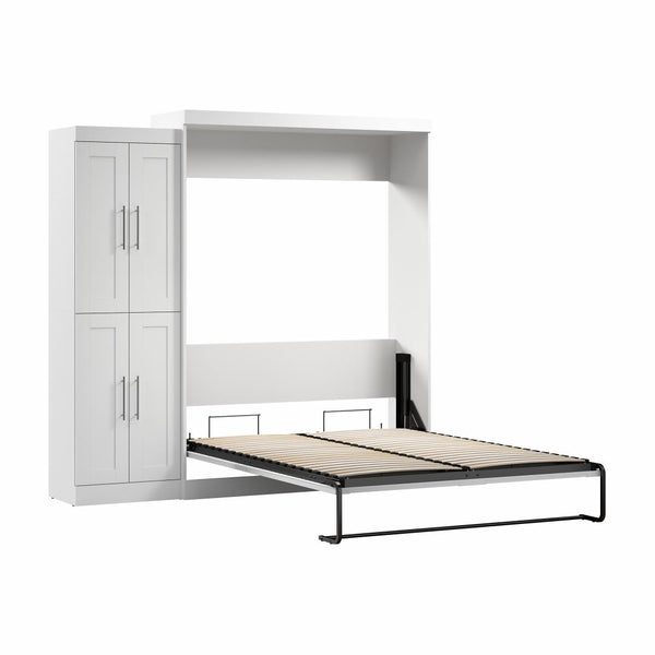 Grand lit escamotable avec organisateur de garde-robe (90L)