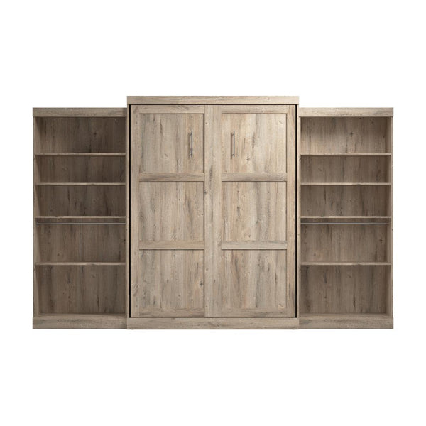 Queen Murphy Bed with 2 Shelving Units (137W)