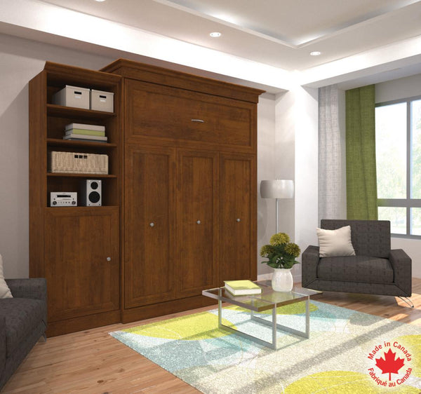 Grand lit escamotable et organisateur de garde-robe avec portes (92L)