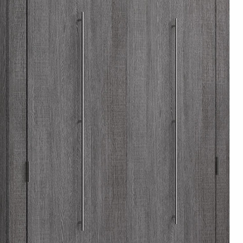 Full Murphy Bed with Storage Cabinets and Pull-Out Shelves (120W)