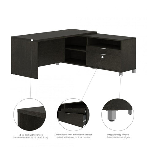 Bureau en L 72L