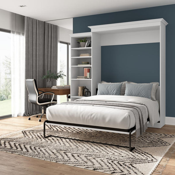 Grand lit escamotable avec organisateur de garde-robe (92L)