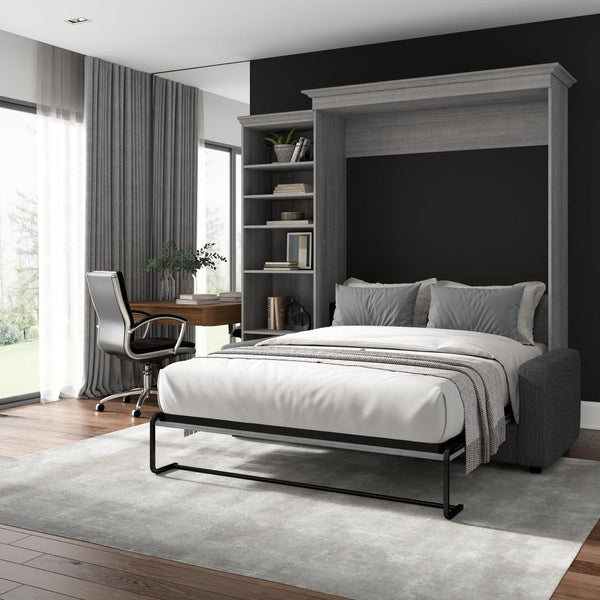 Queen Murphy Bed with Sofa and Closet Organizer (97W)