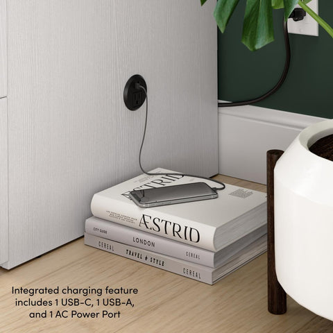 Lit armoire double avec tiroir coulissant 59L