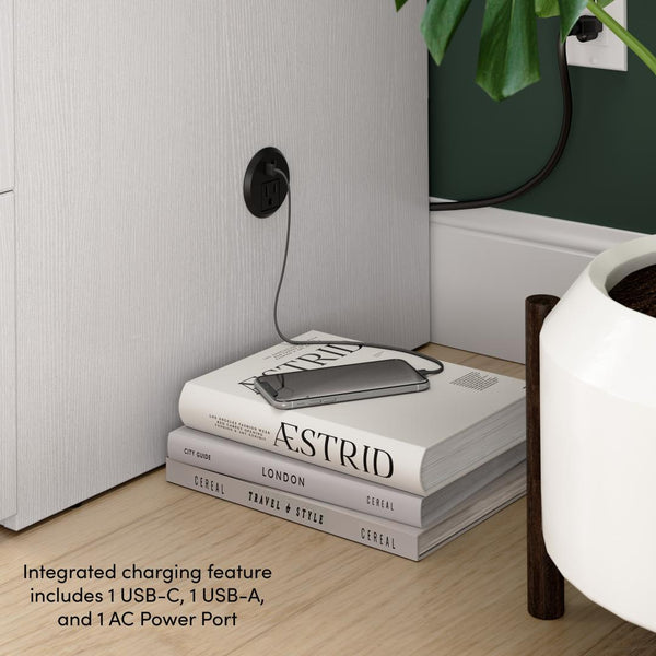 Lit armoire double avec tiroir coulissant 59L