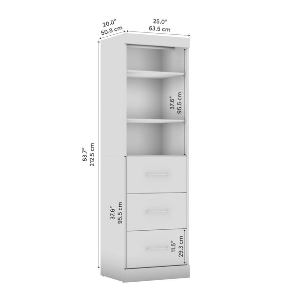 Organisateur de garde-robe avec tiroirs 25L