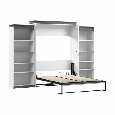 Queen Murphy Bed with Shelves (126W)