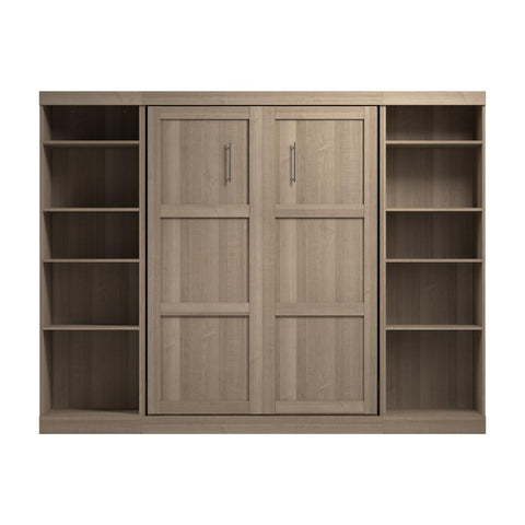 Full Murphy Bed with 2 Shelving Units (109W)