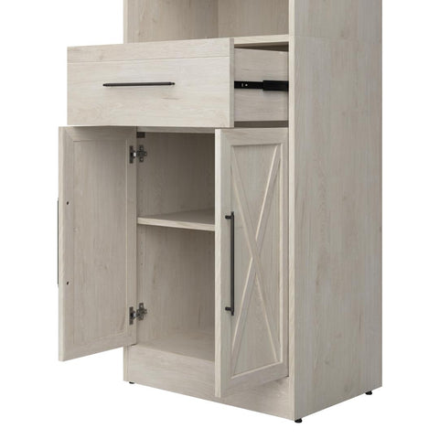 Organisateur de garde-robe avec tiroir et portes 25L