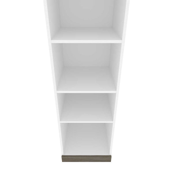 Lit escamotable deux places (double) et étagère étroite avec tiroirs (79L)