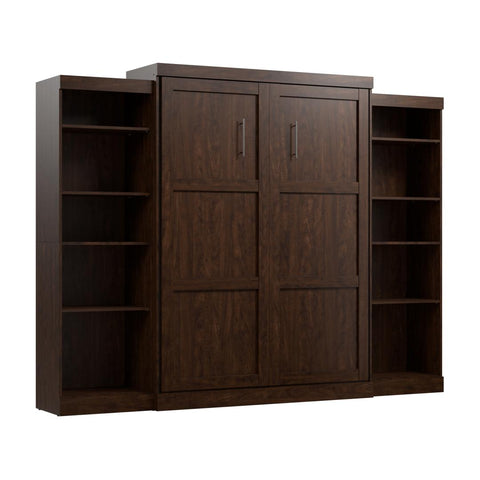 Queen Murphy Bed and 2 Shelving Units (115W)