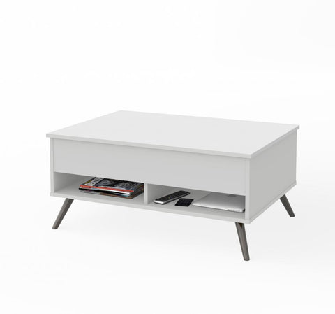 37“ Lift-Top coffee Table with metal legs