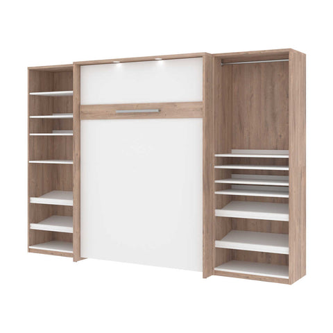 Full Murphy Bed with 2 Closet Organizers (119W)