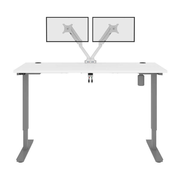 60W x 30D Standing Desk with Dual Monitor Arm