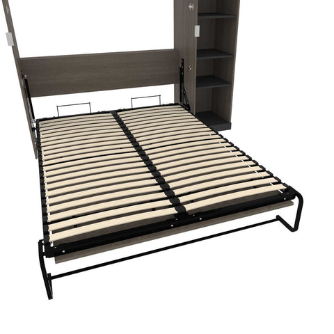 Grand lit escamotable avec étagère (87L)