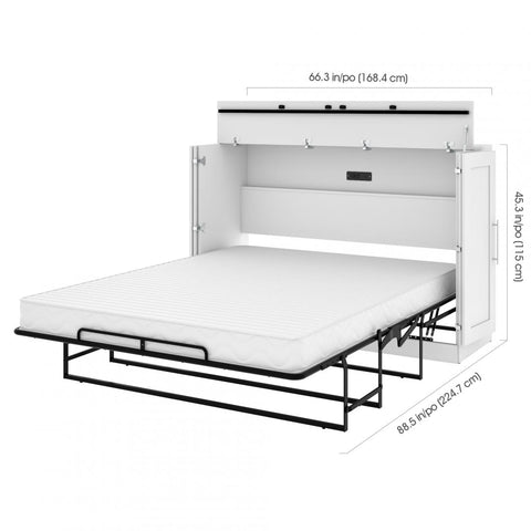 Grand lit cabinet (queen) 66L avec matelas