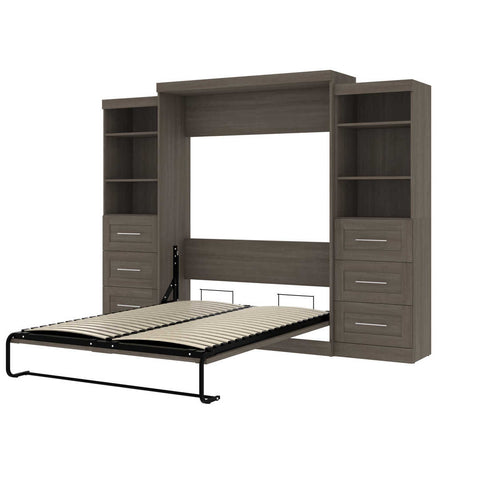 Grand lit escamotable et 2 étagères avec tiroirs (115L)