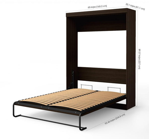 Grand lit escamotable avec 2 armoires (108L)