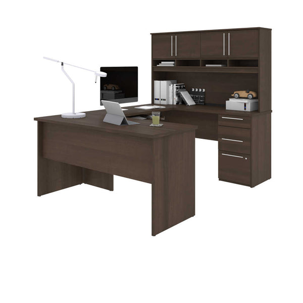 U or L-Shaped Desk with Hutch