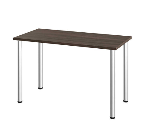 48W Table Desk with Round Metal Legs